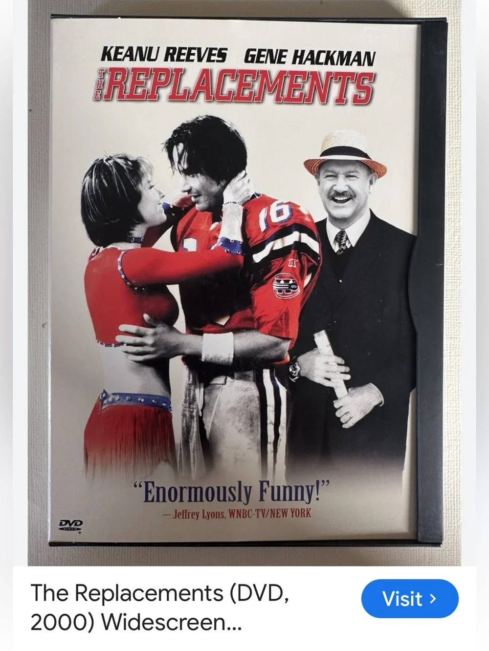 #2885*The Replacements (DVD) - White Cover with Red Accents